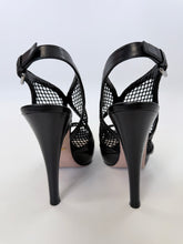 Load image into Gallery viewer, Prada Black Platform Slingback Size 37 1/2