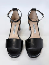 Load image into Gallery viewer, Manolo Blahnik Black Lauratomod 50 Sandals Size 37 1/2