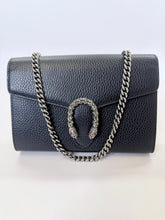 Load image into Gallery viewer, Gucci Black Dionysus Wallet on a Chain