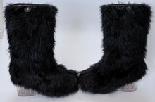 Load image into Gallery viewer, CHANEL Black Wedge Boot Size 38