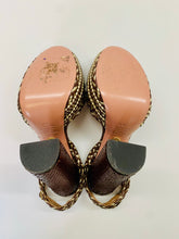 Load image into Gallery viewer, Aquazzura Chocolate Cozumel Plateau 140 Sandals Size 36 1/2