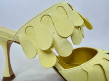 Load image into Gallery viewer, Manolo Blahnik Yellow Kelna Fringe Sandal Size 38