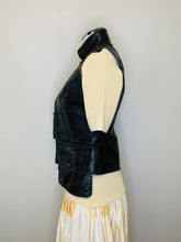 Load image into Gallery viewer, CHANEL Brown Embossed Cotton Vest Size 36