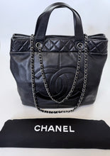 Load image into Gallery viewer, CHANEL Black Large Trianon Tote Bag with Strap