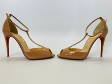 Load image into Gallery viewer, Christian Louboutin Nude Senora 100mm Sandals Size 39 1/2