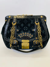 Load image into Gallery viewer, Louis Vuitton Limited Edition Gracie MM Black Monogram Velours Bag