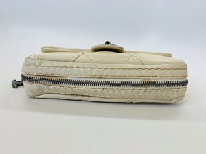 CHANEL Ivory Ultra Stitch Flap Bag