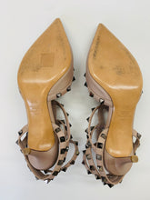 Load image into Gallery viewer, Valentino Garavani Poudre Rockstud Caged Pumps Size 38 1/2