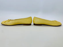 Load image into Gallery viewer, CHANEL Yellow Ballerina Flats Size 37