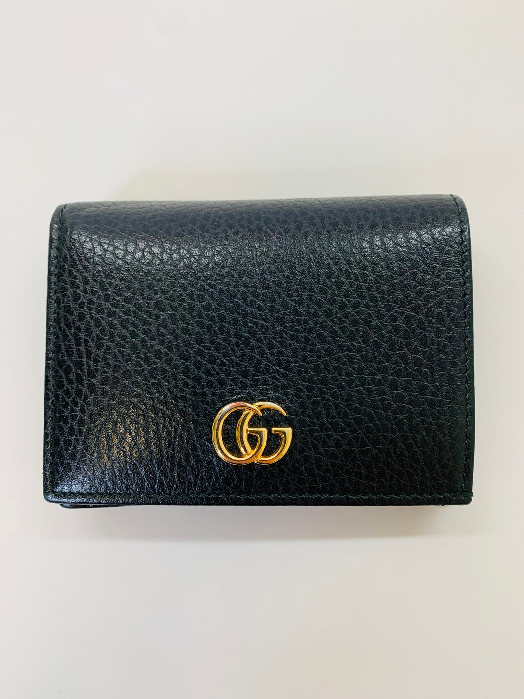 Gucci Black Interlocking G Card Wallet Case