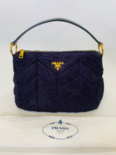 Load image into Gallery viewer, Prada Tessuto Nylon Chevron Quilted Shoulder Bag
