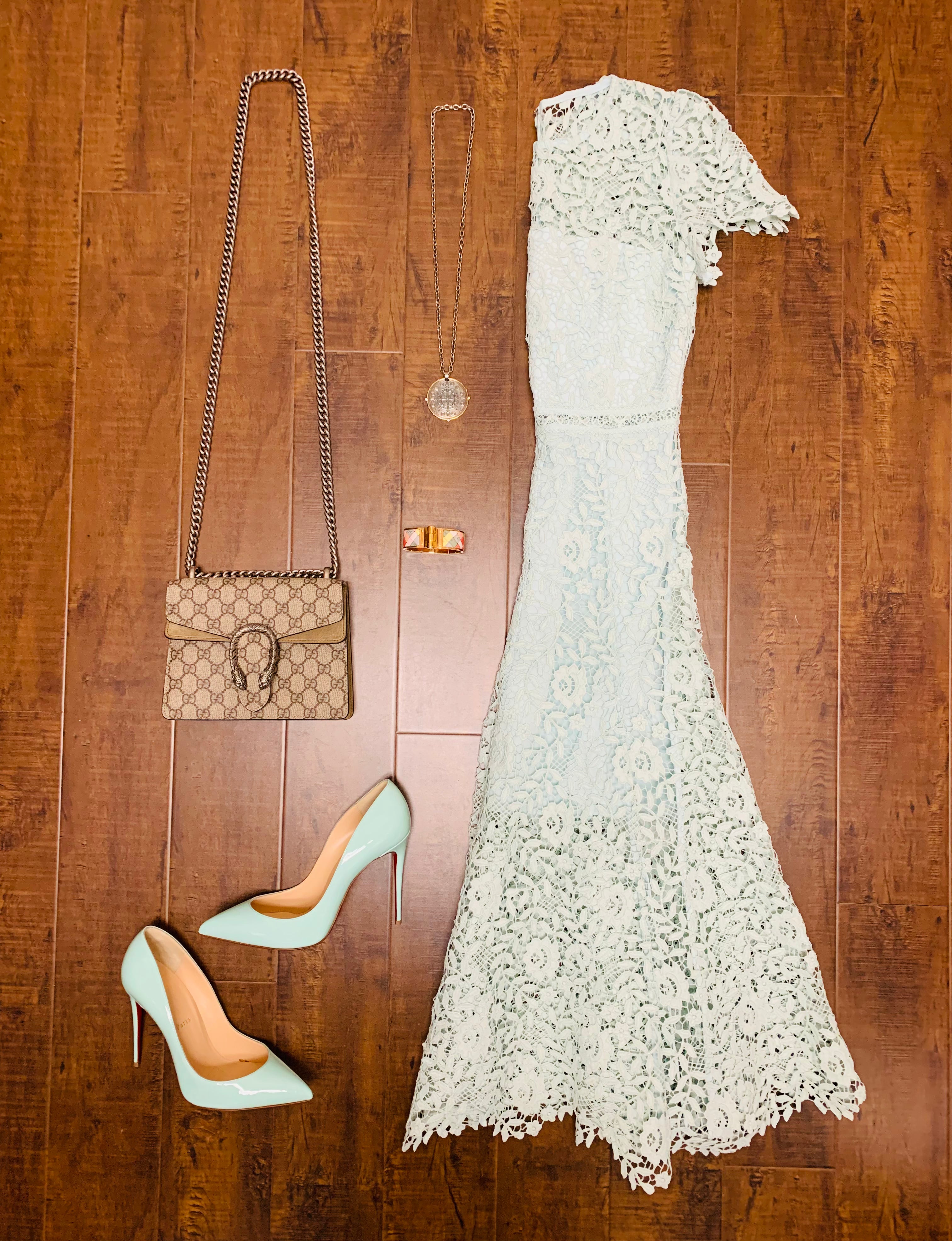 Aqua lace midi dress hot sale