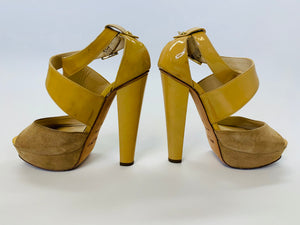 Jimmy Choo Beige Fiery Platform Sandal Size 36