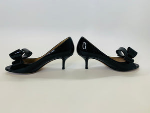 Valentino Garavani Black Couture Bow Pumps Size 36 1/2