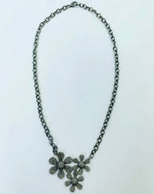 Load image into Gallery viewer, Rainey Elizabeth Three Flower Diamond Necklace
