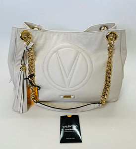 Valentino by Mario Valentino Ivory Verra Signature Tote Bag