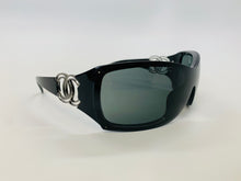 Load image into Gallery viewer, CHANEL Black and Silver CC Sunglasses