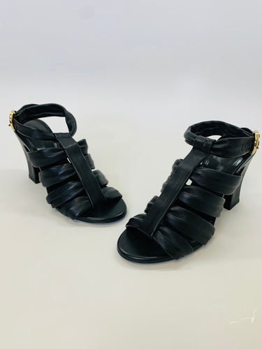 Khaite Black Strappy Sandal Size 37