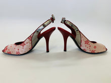 Load image into Gallery viewer, Louis Vuitton Murakami Cherry Blossom Slingbacks Size 39 1/2