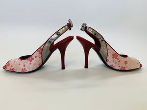 Louis Vuitton Murakami Cherry Blossom Slingbacks Size 39 1/2