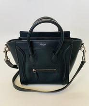 Load image into Gallery viewer, Celine Black Nano Luggage Bag