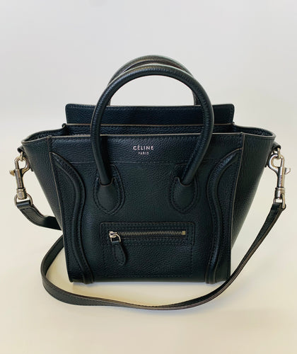 Celine Black Nano Luggage Bag