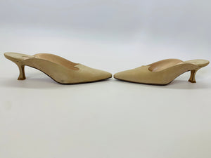 Manolo Blahnik Camel Slides Size 36