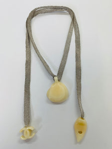 CHANEL Camellia and CC Tie Necklace