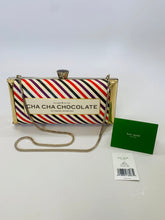 Load image into Gallery viewer, Kate Spade Cha Cha Chocolate Clutch with Strap