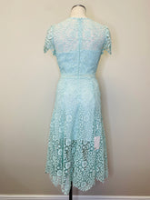 Load image into Gallery viewer, Self Portrait Aqua Blue Lace Midi Dress Sizes 4, 8 and 12