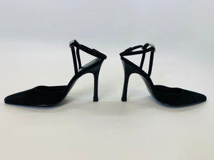 Gucci Black Suede Pumps Size 7 1/2