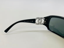 Load image into Gallery viewer, CHANEL Black and Silver CC Sunglasses