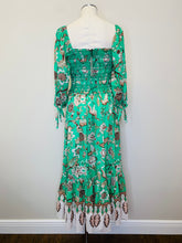 Load image into Gallery viewer, Cara Cara Jacobean Mint Jazzy Dress Sizes M and L