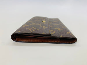 Louis Vuitton Vintage Coated Monogram Canvas Flap Wallet