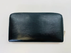 Louis Vuitton Black Epi Leather Zippy Wallet