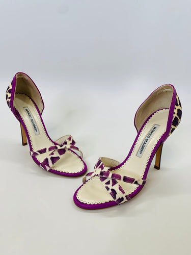 Manolo Blahnik Crisscross Sandal Size 36 1/2