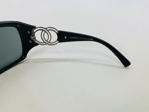 CHANEL Black and Silver CC Sunglasses