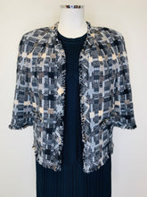 Load image into Gallery viewer, CHANEL Tweed and Fringe Jacket Size 42