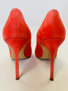 Manolo Blahnik BB 105 Coral Pumps Size 39 1/2