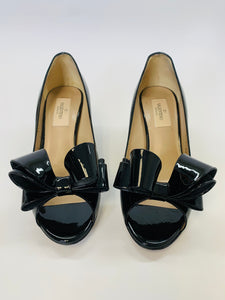 Valentino Garavani Black Couture Bow Pumps Size 36 1/2