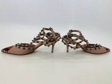 Load image into Gallery viewer, Valentino Garavani Poudre Rockstud Caged Pumps Size 38 1/2