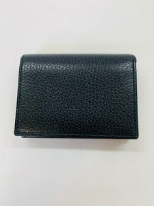 Gucci Black Interlocking G Card Wallet Case