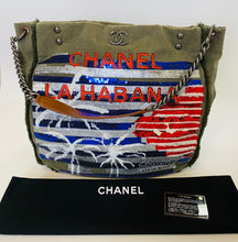 Load image into Gallery viewer, CHANEL Paris Cuba Canvas Sequin Tote Bag