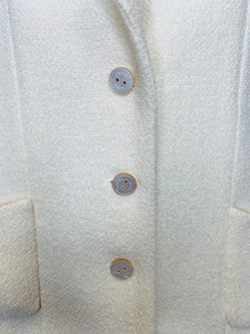 CHANEL Ivory Tweed Jacket Size 42