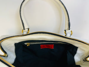 Valentino Garavani White Lacca Fleur Bag