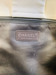 CHANEL Ivory Pearl Obsession Medium Tote Bag