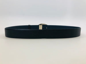 Prada Black Oval Logo Buckle Belt Size 90/36