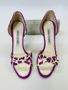 Manolo Blahnik Crisscross Sandal Size 36 1/2
