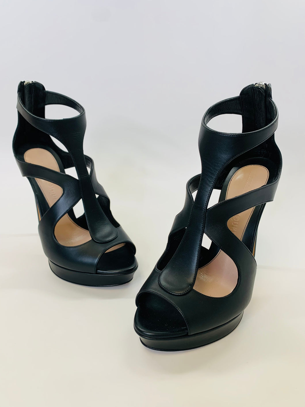 Alexander McQueen Black Platform Sandals Size 40