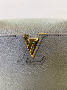 Louis Vuitton Noir Capucines MM Bag